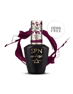 Lakier hybrydowy fioletowy 1045 Plum Noir UV LaQ 8ml SPN Nails  HEMA FREE
