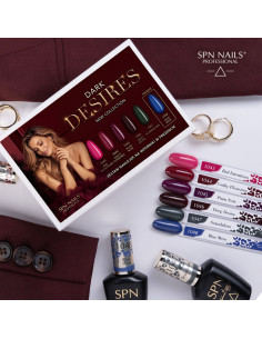 Kolekcja lakierów hybrydowych Dark Desires SPN Nails na jesień 2026 2