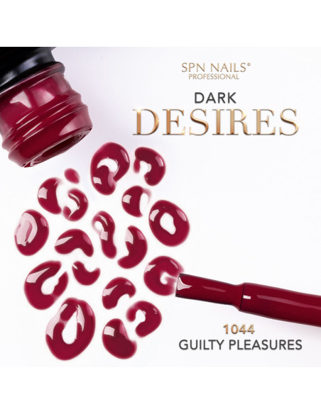 rozlany bordowy lakier hybrydowy 1044 Guilty Pleasures