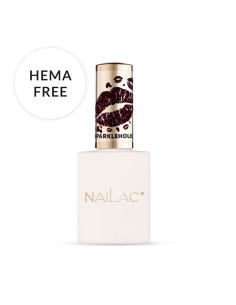 Lakier hybrydowy brokatowy burgund flash effect - Sparkleholic NaiLac 7ml