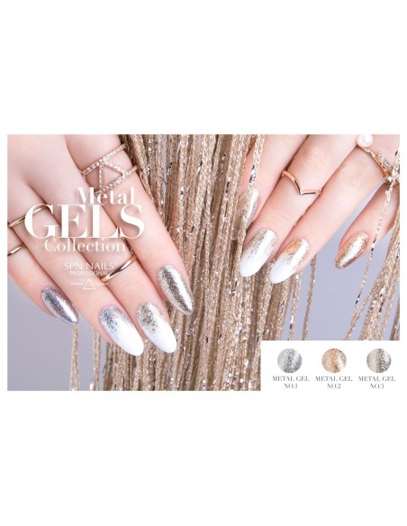 Metal Gel No.3 White Gold - SPN Nails Metal Gel No.3 White Gold - SPN Nails