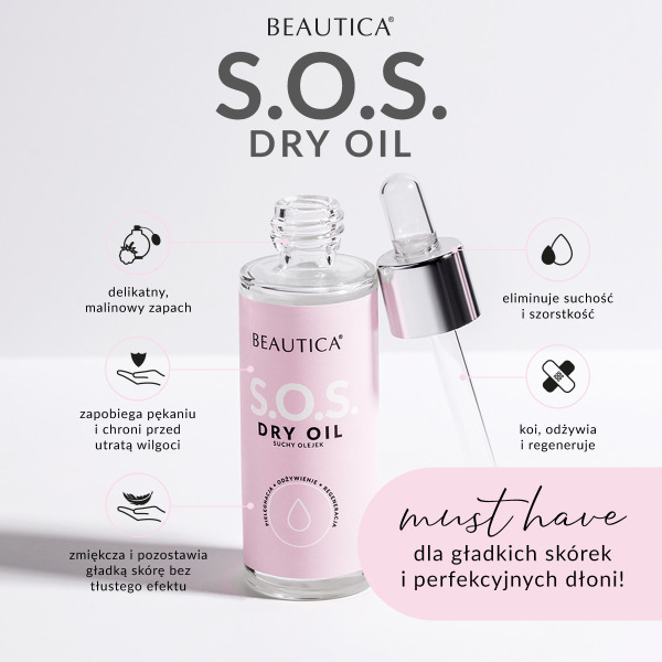 THE SECRET OF SMOOTH HANDS WITH S.O.S DRY OIL